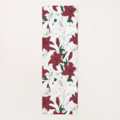 Rood- en witte kerstgalgen yogamat (Achterkant)