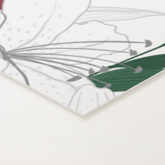 Rood- en witte kerstgalgen yogamat (Detail)