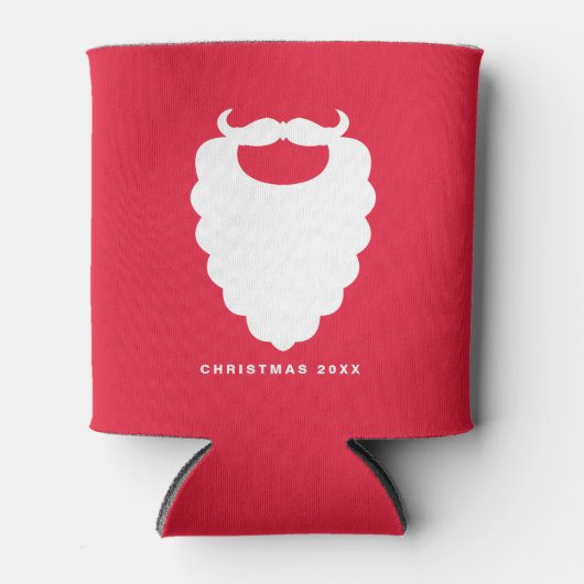 Rood- en witte kerstman Modern Holiday Blikjeskoeler (Voorkant)