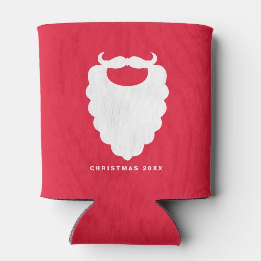 Rood- en witte kerstman Modern Holiday Blikjeskoeler (Achterkant)