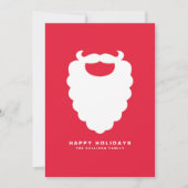 Rood- en witte kerstman Modern Holiday Feestdagenkaart (Voorkant)
