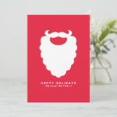 Rood- en witte kerstman Modern Holiday Feestdagenkaart (Staand voorkant)