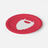 Rood- en witte kerstman Modern Holiday Papieren Bordje (Gekanteld)