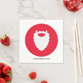 Rood- en witte kerstman Modern Holiday Servetten (Insitu)