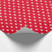 Rood en witte kerstster, glanzend, zes meter hoog cadeaupapier (Hoek)