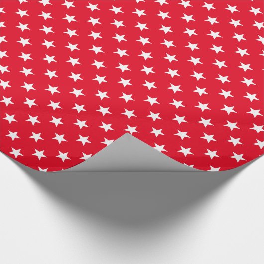 Rood en witte kerstster, glanzend, zes meter hoog cadeaupapier (Hoek)