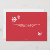 Rood- en Witte lijst van Nice Vraag naar een vrien Feestdagenkaart (Achterkant)