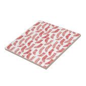 Rood- en witte noordse kerstgerechten tegeltje (Zijkant)