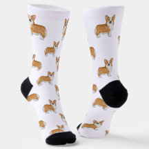 Rood en Witte Pembroke Welsh Corgi Hond Kunstpatro