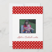Rood- en witte poka-puntafdruk kaart (Achterkant)