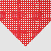 Rood- en witte retropolka-stippen tissuepapier (Detail)
