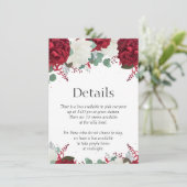 Rood- en witte rozen ingesteld op 15 Details kaart (Staand voorkant)