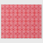 Rood- en witte schroeven, sneeuwvlokken, abstract cadeaupapier (Vlak)