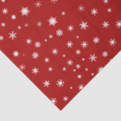 Rood en witte sneeuwvlok tissuepapier (Detail)