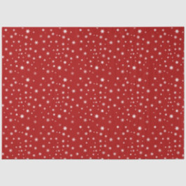 Rood en witte sneeuwvlok tissuepapier