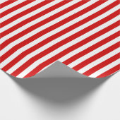 Rood- en witte snoepjes strepen cadeaupapier (Hoek)