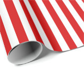 Rood- en witte snoepjes strepen cadeaupapier (Rol Hoek)