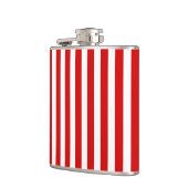 Rood- en witte snoepjes strepen heupfles (Links)