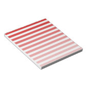 Rood- en witte snoepjes strepen notitieblok (Schuin)