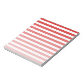 Rood- en witte snoepjes strepen notitieblok (Linkerzijde)
