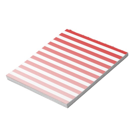 Rood- en witte snoepjes strepen notitieblok (Linkerzijde)