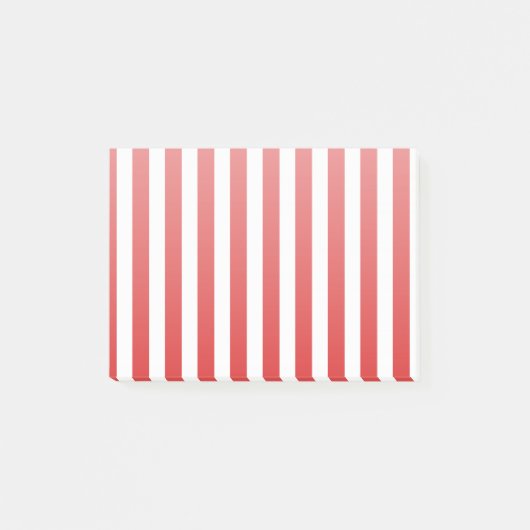 Rood- en witte snoepjes strepen post-it® notes (Voorkant)