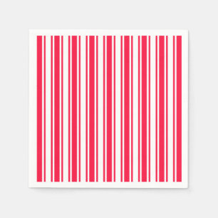 Rood- en witte snoepjes strepen servet