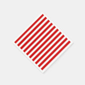 Rood- en witte snoepjes strepen servet (Hoek)