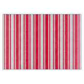 Rood- en witte snoepjes strepen snijplank (Voorkant)