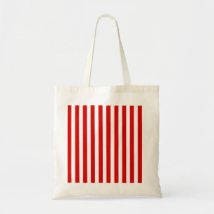 Rood- en witte snoepjes strepen tote bag