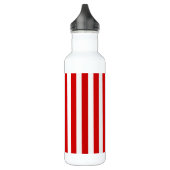 Rood- en witte snoepjes strepen waterfles  (Links)