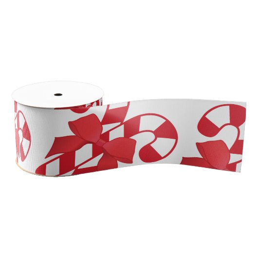 Rood- en witte snoeprietribbon grosgrain lint (Spoel)