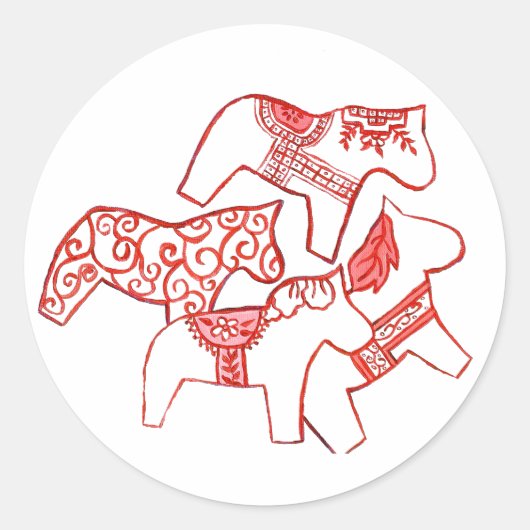 Rood- en witte Sticker (Voorkant)
