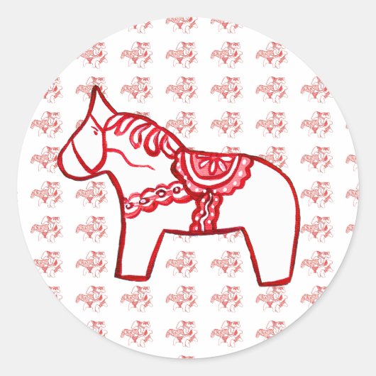 Rood- en witte Sticker (Voorkant)