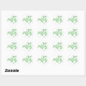 Rood- en witte Sticker (Vel)