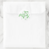 Rood- en witte Sticker (Tas)
