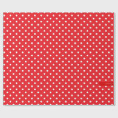 Rood- en witte Stippen A Cadeaupapier (Vlak)