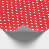 Rood- en witte Stippen A Cadeaupapier (Hoek)