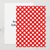 Rood en witte stippen kaart (Voorkant / Achterkant)