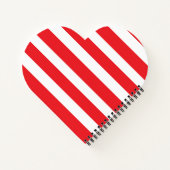 Rood- en witte strepen notitieboek (Achterkant)