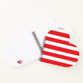Rood- en witte strepen notitieboek (Binnen)