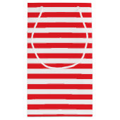 Rood- en witte strepes klein cadeauzakje (Achterkant)