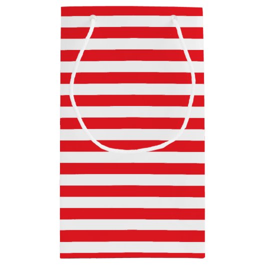 Rood- en witte strepes klein cadeauzakje (Achterkant)