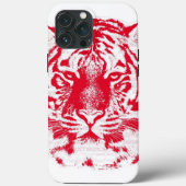Rood en witte tijger Case-Mate iPhone case (Achterkant)