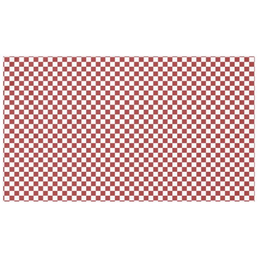 Rood- en witte vierkantjes tafelkleed (Voorkant (Horizontaal))