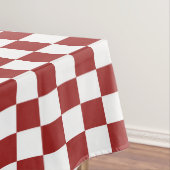 Rood- en witte vierkantjes tafelkleed (Voorbeeld)