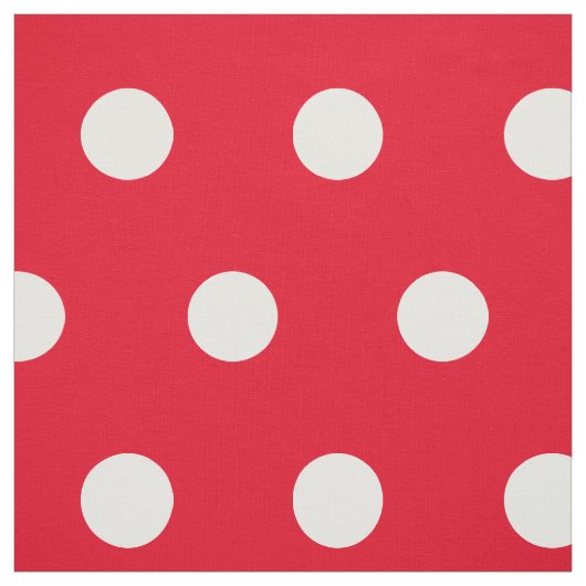 Rood- en witte vlekdot | Aanpassen Stof (Swatch)