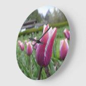 Rood- en witte wandklok (Hoek)