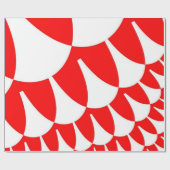 Rood- en witte weegschalen cadeaupapier (Vlak)