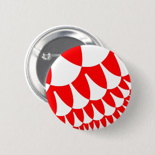 Rood- en witte weegschalen ronde button 5,7 cm